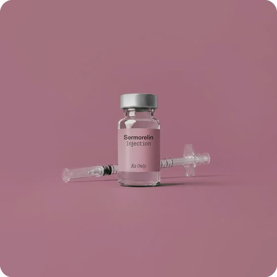 Sermorelin injection vial